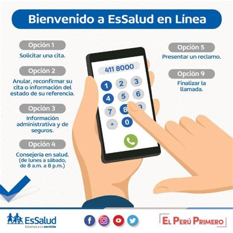 essalud en línea teléfono|EsSalud Telefono 